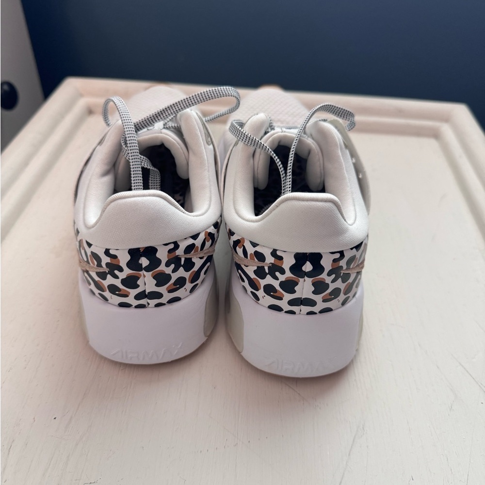 Women's Airmax White and Leopard Print Sneakers - Picture 10 of 10